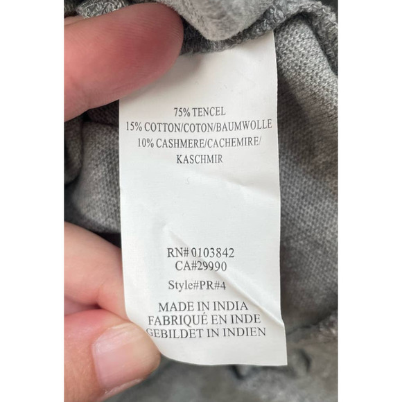 NWT Heidi Klum x New Balance Short Sleeve Gray Knit Top with Black Mesh Detail - Picture 5 of 8